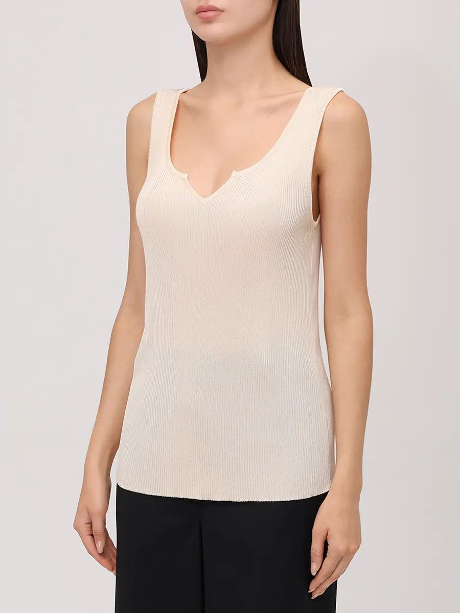 Топ из вискозы и шелка