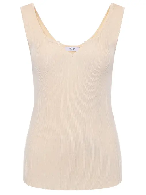 Топ из вискозы и шелка SEVEN LAB