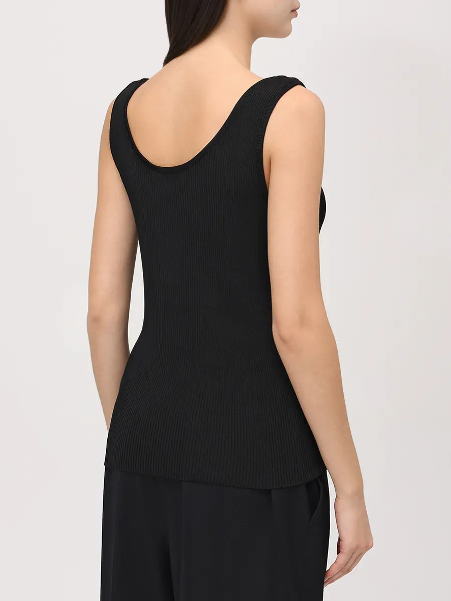 Топ из вискозы и шелка