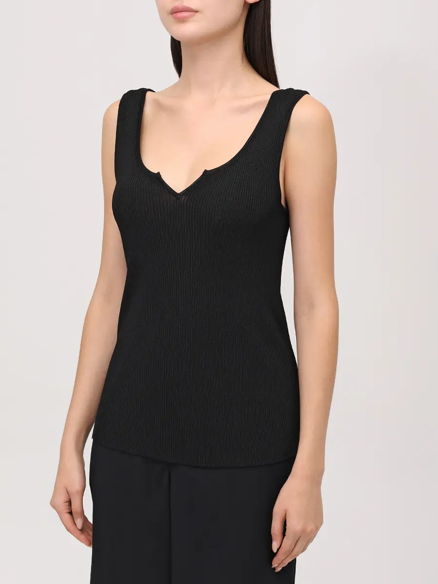 Топ из вискозы и шелка