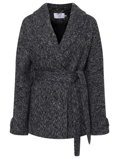 Полупальто шерстяное SEVEN LAB