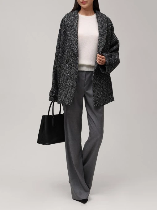 Полупальто шерстяное SEVEN LAB