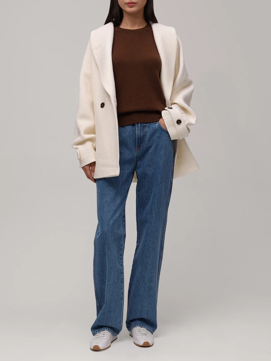 Полупальто шерстяное