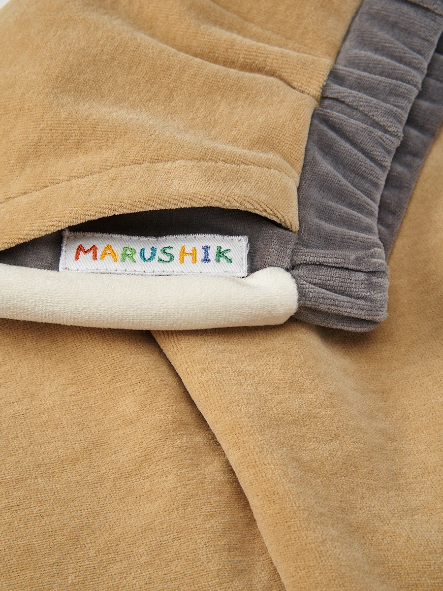 Брюки Бежевая Магия из бархата