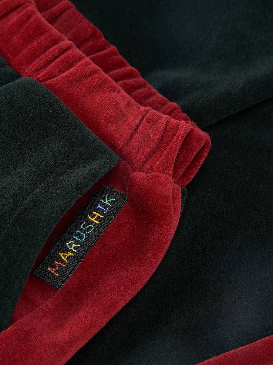 Брюки Лесной Изумруд из бархата