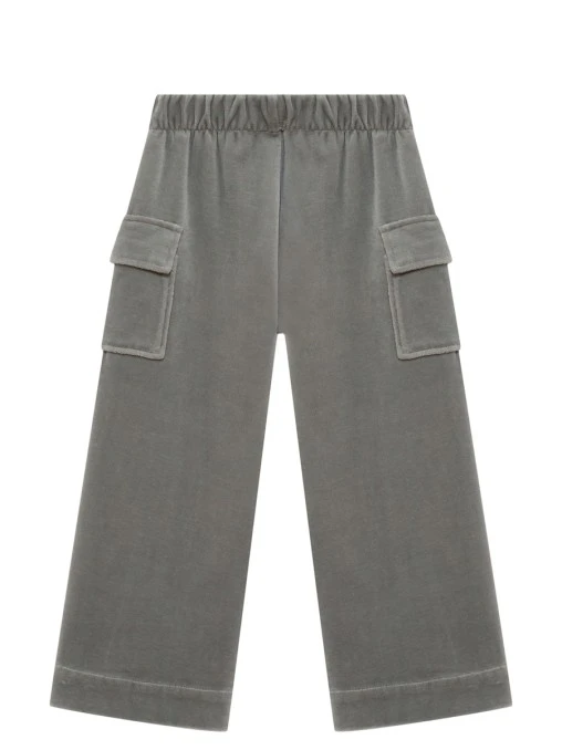 Брюки-карго Темный Жемчуг из бархата AMUR BY MARUSHIK