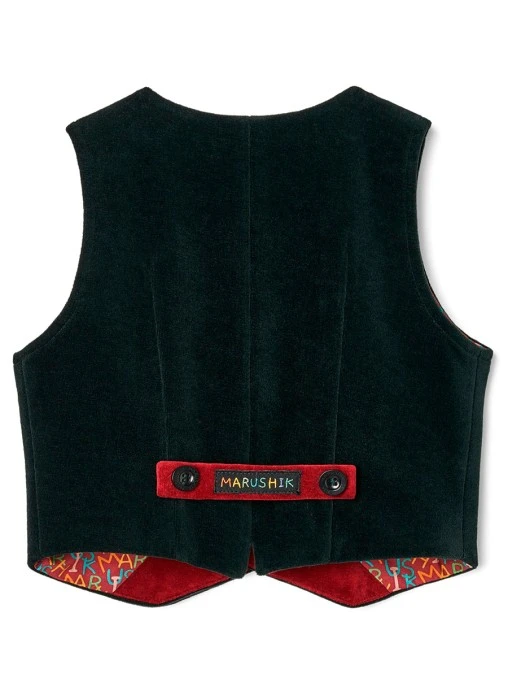 Жилет Лесной Изумруд из бархата AMUR BY MARUSHIK