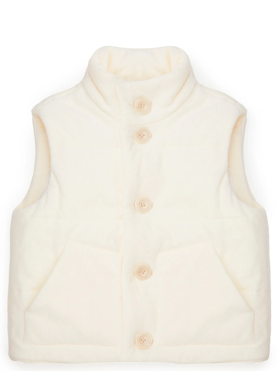 Жилет Взбитые Сливки утепленный из бархата