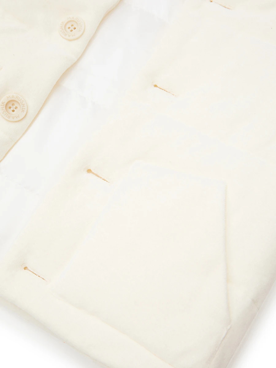 Жилет Взбитые Сливки утепленный из бархата