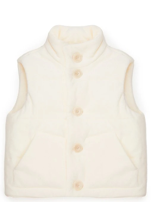 Жилет Взбитые Сливки утепленный из бархата AMUR BY MARUSHIK