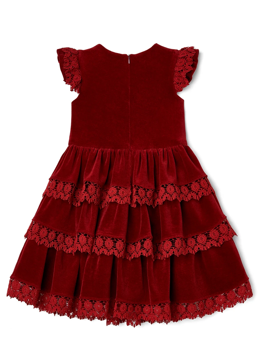 Платье Вишневая Сказка из бархата