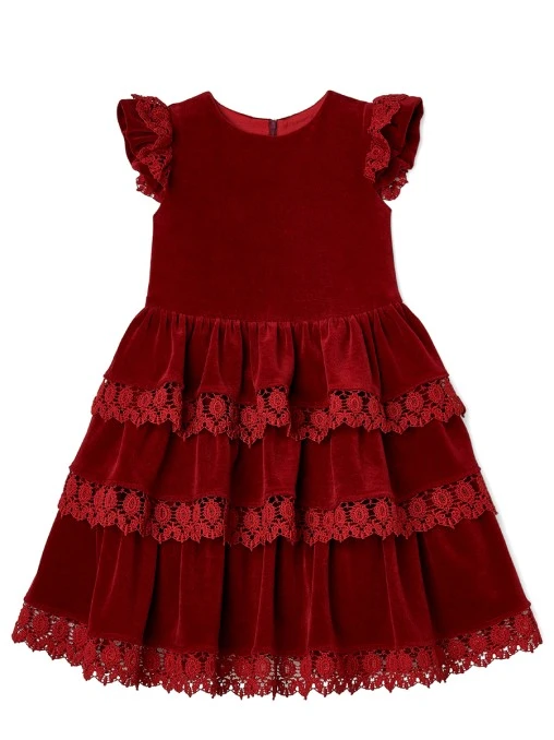 Платье Вишневая Сказка из бархата AMUR BY MARUSHIK