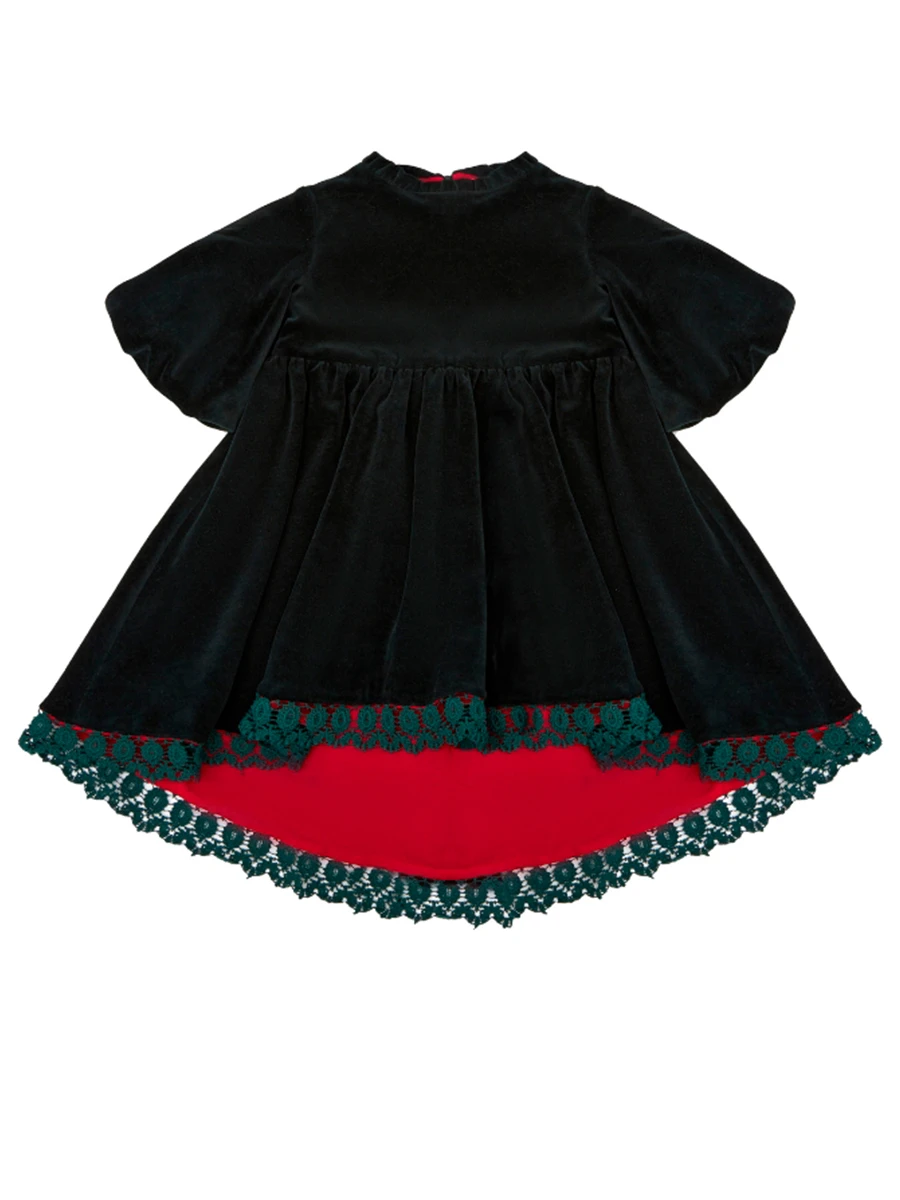 Платье Изумрудная Сказка из бархата