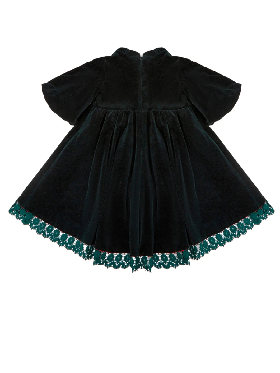 Платье Изумрудная Сказка из бархата