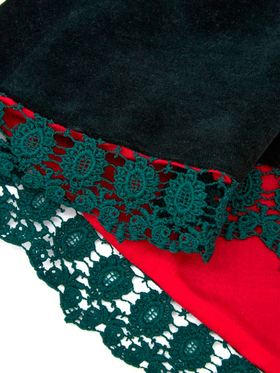 Платье Изумрудная Сказка из бархата