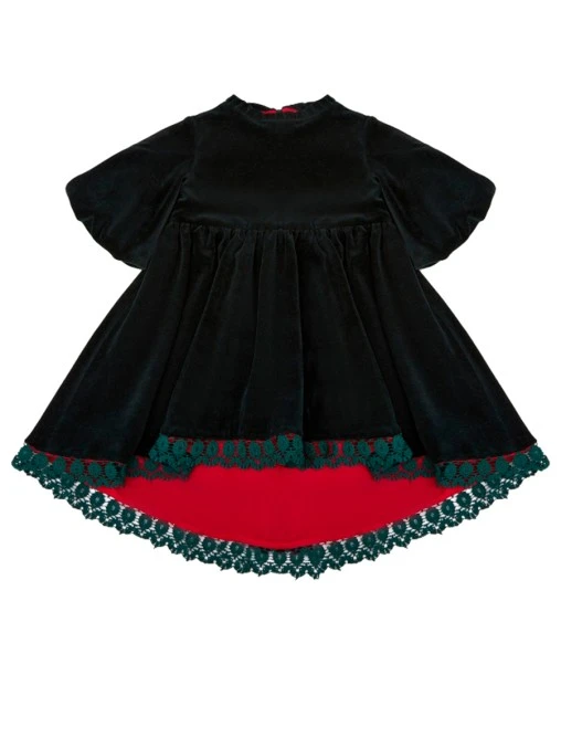 Платье Изумрудная Сказка из бархата AMUR BY MARUSHIK