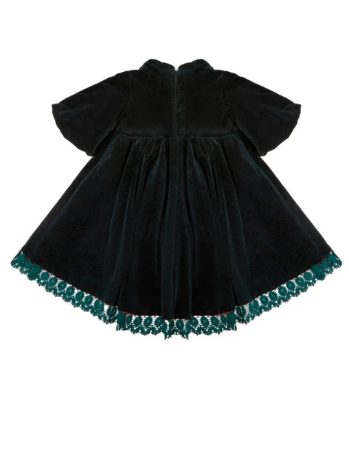 Платье Изумрудная Сказка из бархата AMUR BY MARUSHIK