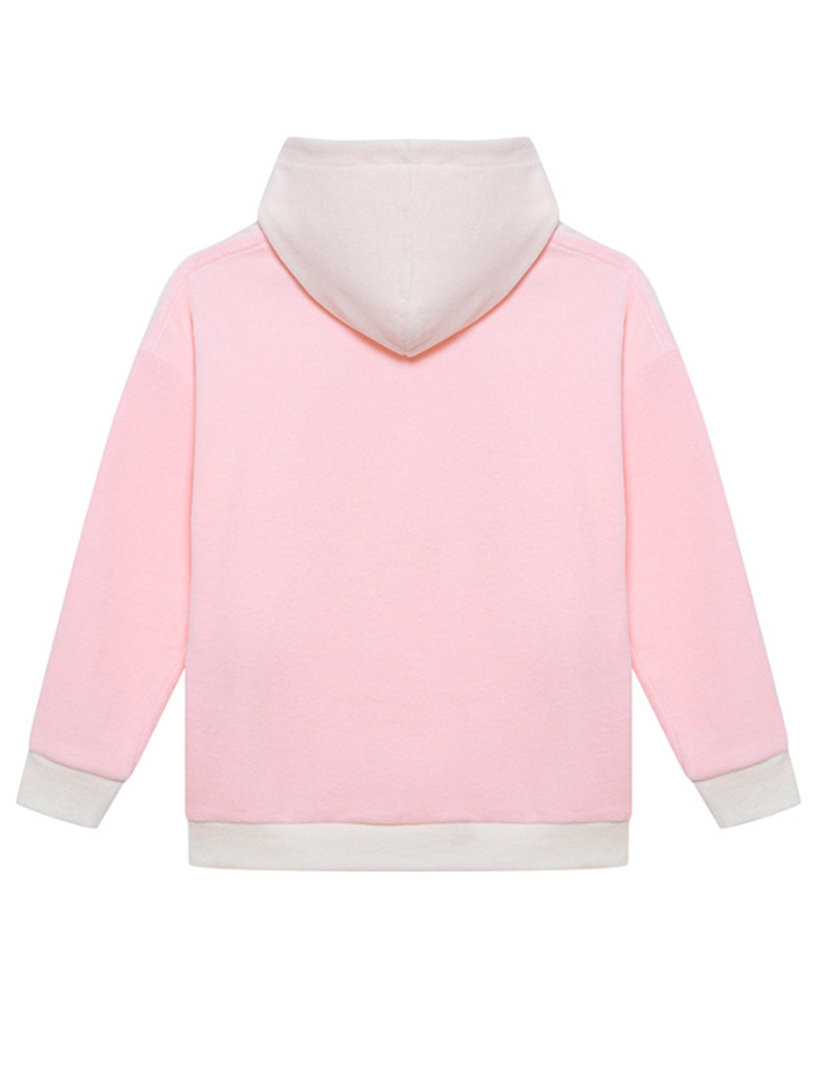 Худи Нежная Роза из бархата