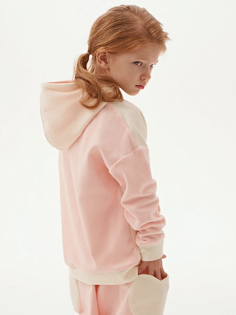 Худи Нежная Роза из бархата