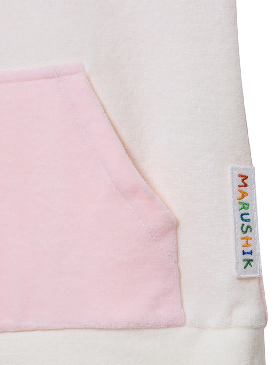 Худи Нежная Роза из бархата