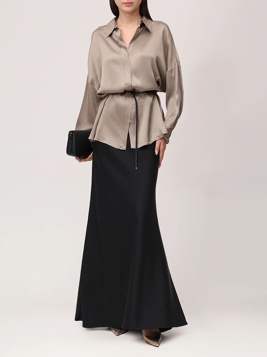 Юбка однотонная