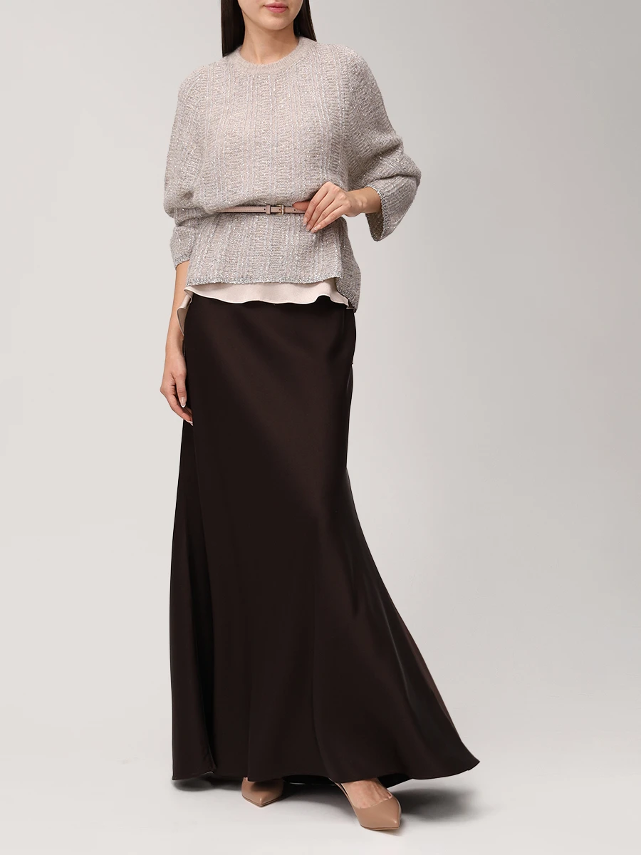 Юбка однотонная