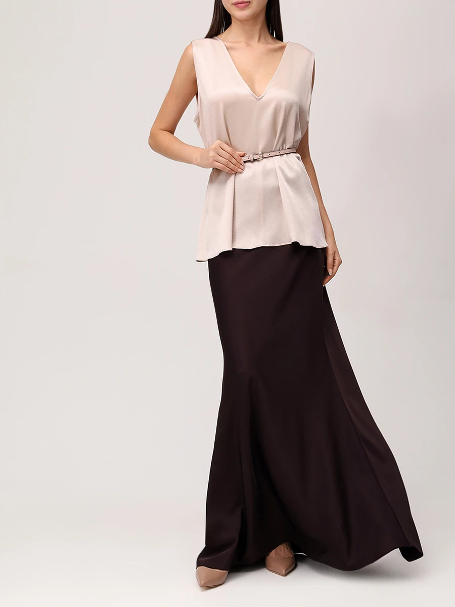 Юбка однотонная