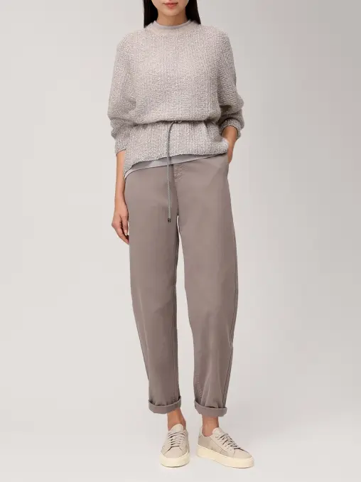 Джемпер из мохера и шерсти альпака PANICALE