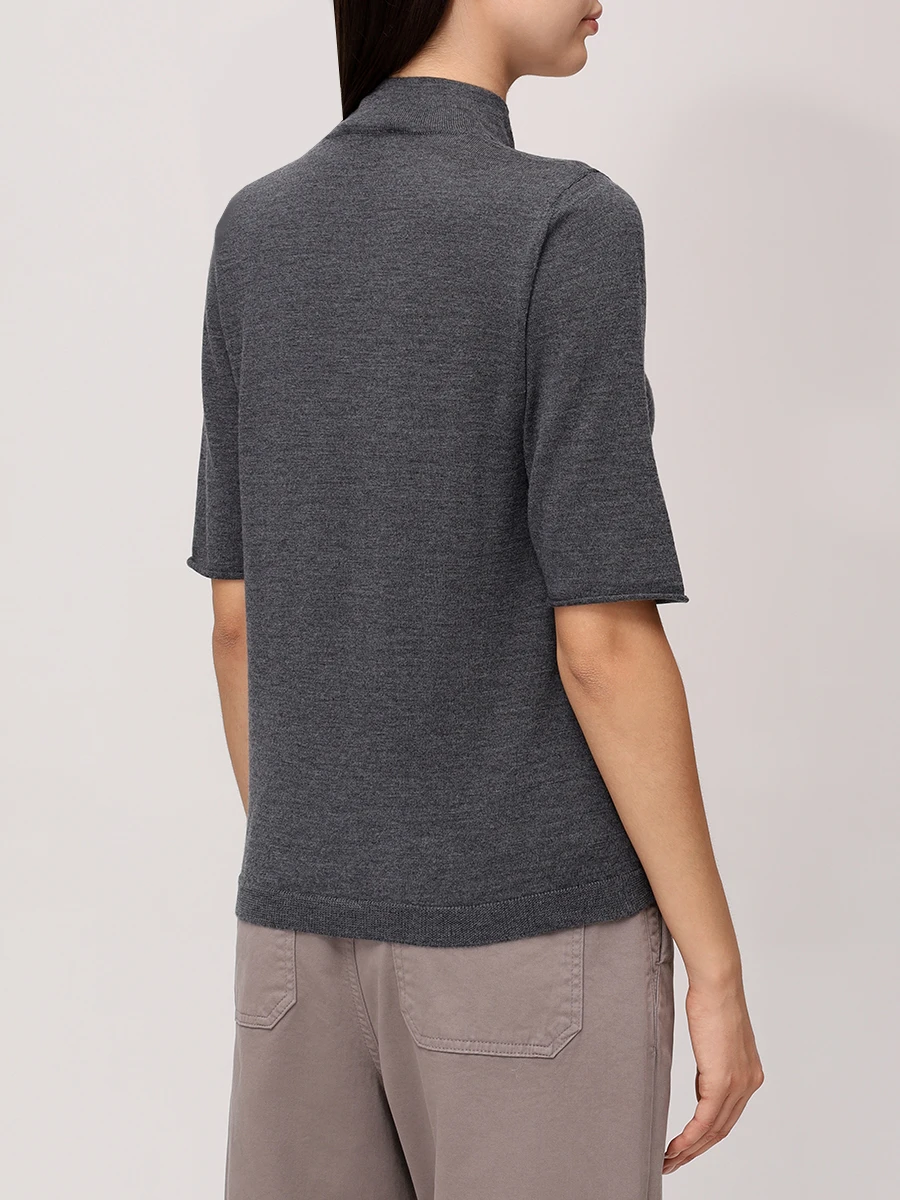 Футболка из шерсти и шелка