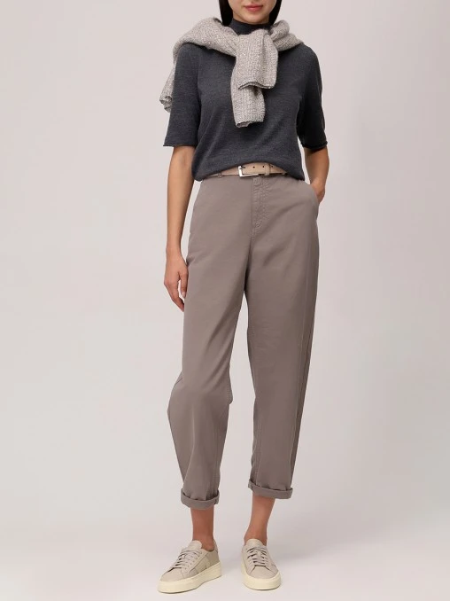 Футболка из шерсти и шелка PANICALE