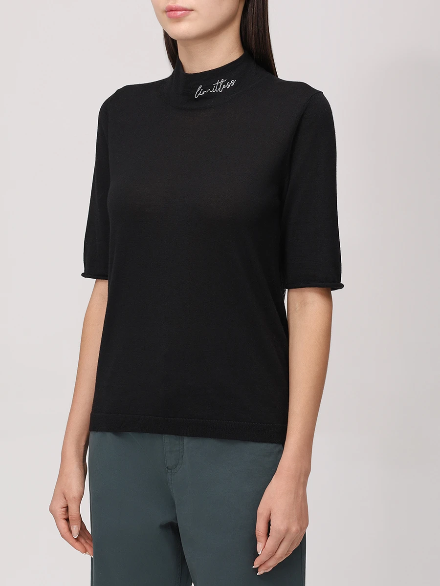 Футболка из шерсти и шелка