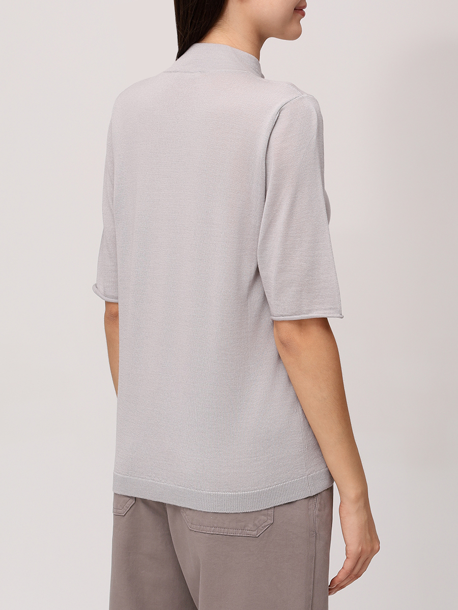 Футболка из шерсти и шелка