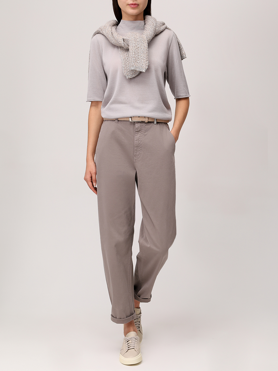 Футболка из шерсти и шелка