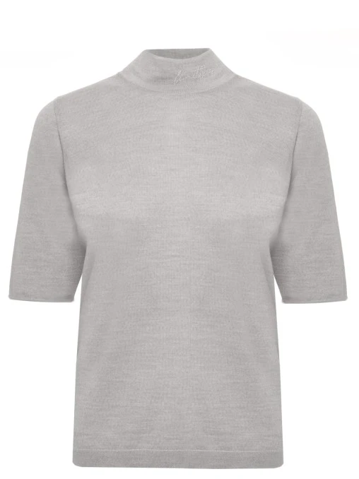 Футболка из шерсти и шелка PANICALE