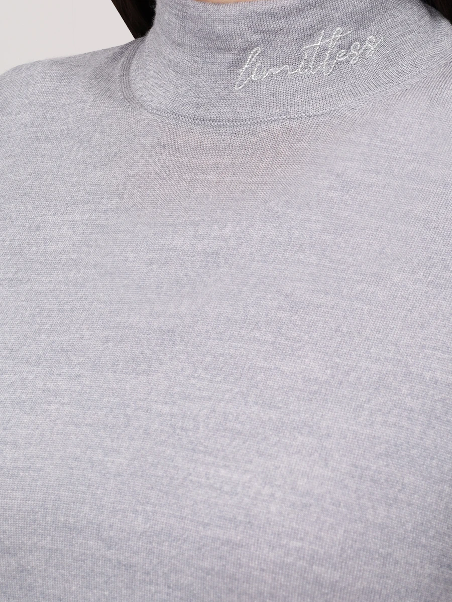 Футболка из шерсти и шелка