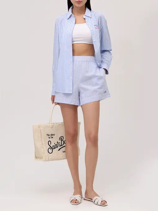 Рубашка хлопковая MC2 SAINT BARTH