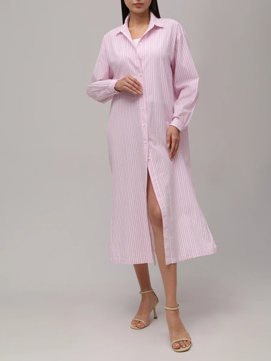 Платье-рубашка хлопковое