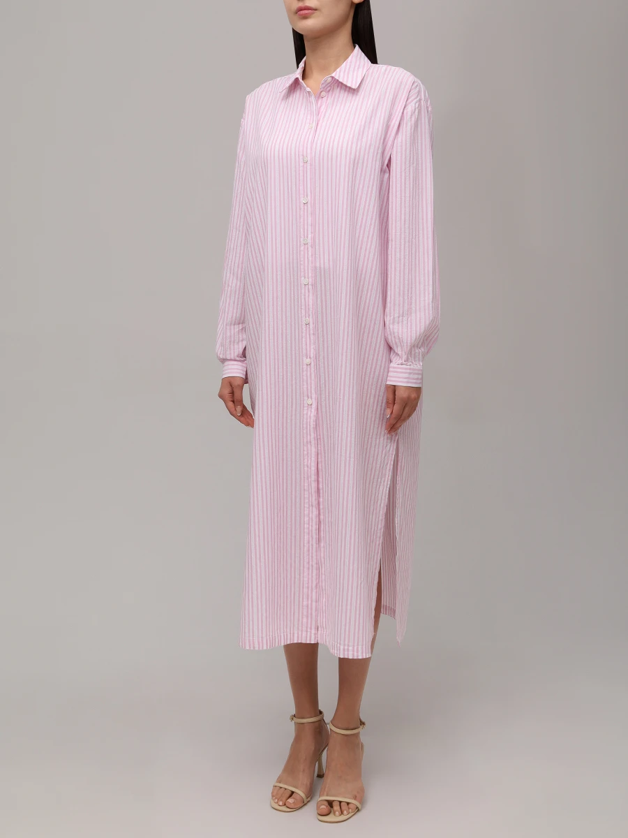 Платье-рубашка хлопковое