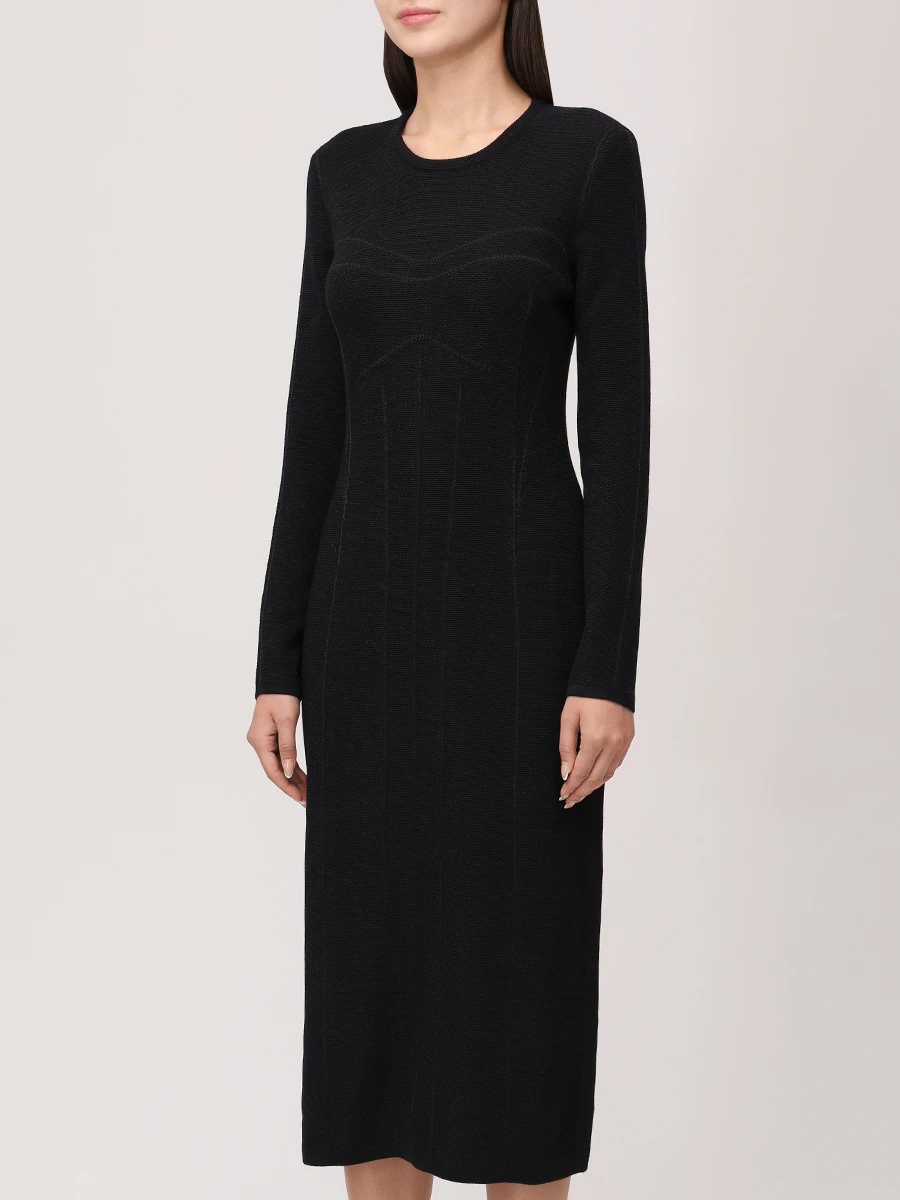 Платье из шерсти и вискозы