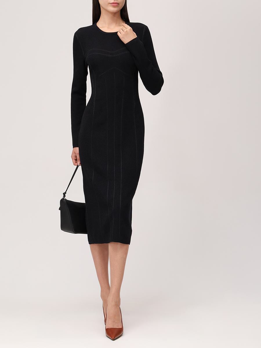 Платье из шерсти и вискозы