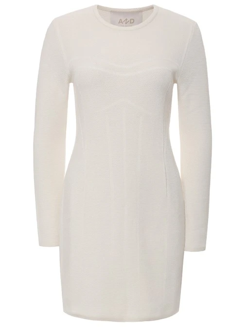 Платье из шерсти и вискозы AND THE BRAND