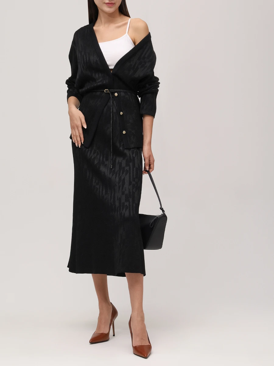 Кардиган из шерсти и вискозы