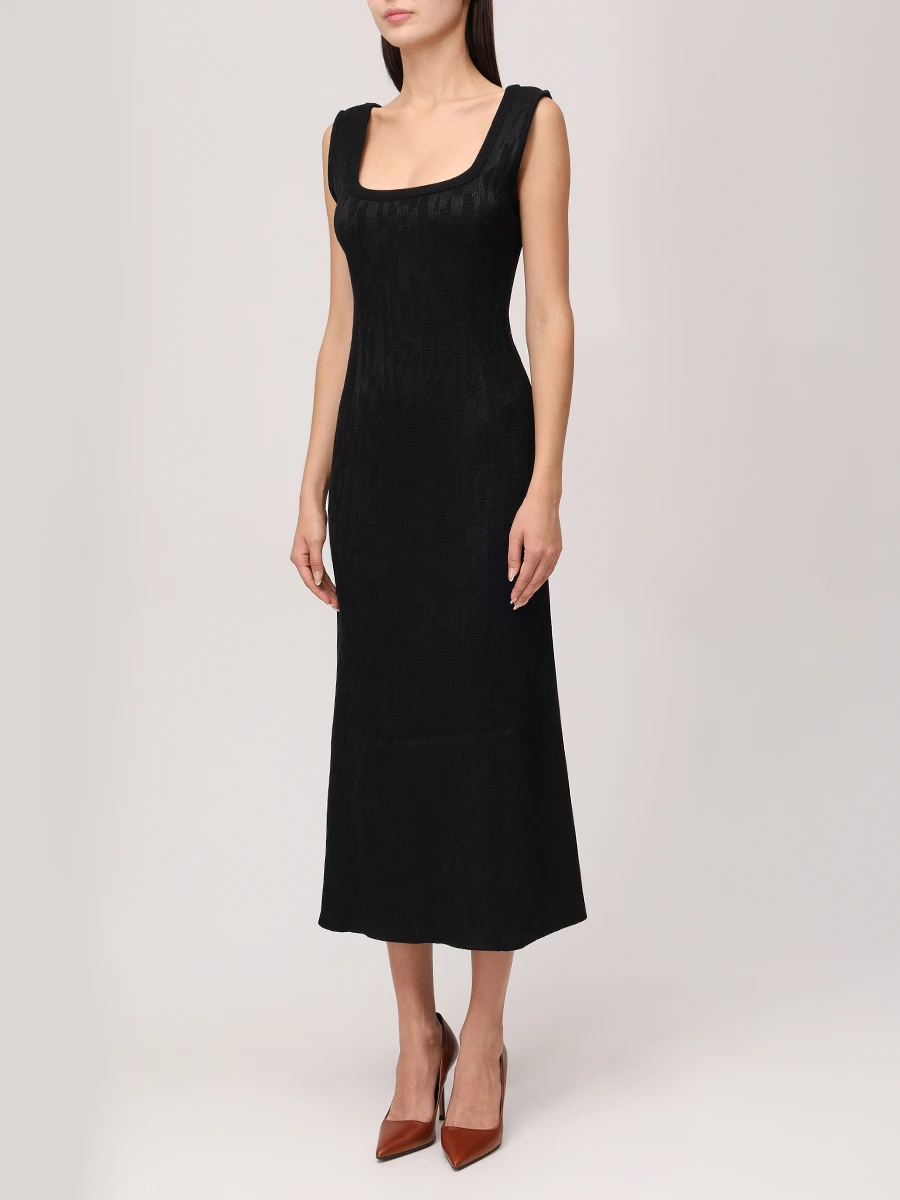 Платье из шерсти и вискозы