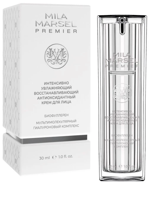 Интенсивно увлажняющий восстанавливающий антиоксидантный крем для лица Mila Marsel Premier MILAMARSEL
