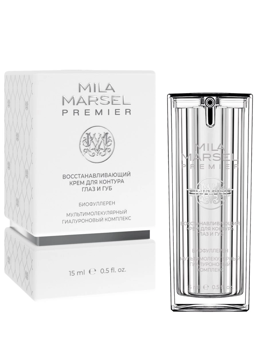 Восстанавливающий крем для контура глаз и губ Mila Marsel Premier