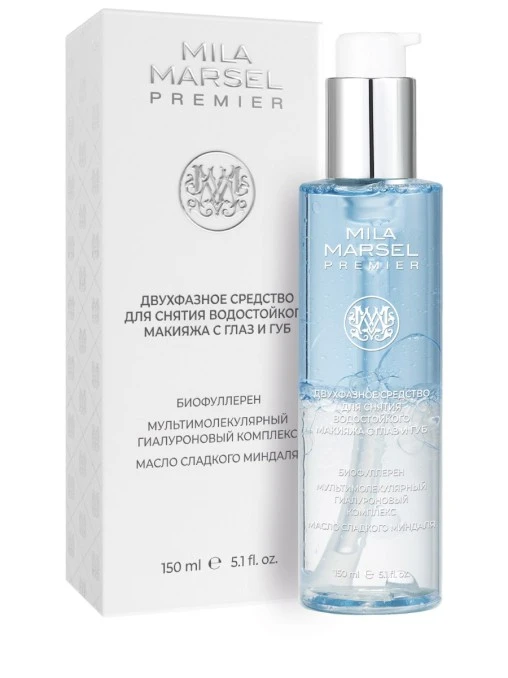 Двухфазное средство для снятия водостойкого макияжа с глаз и губ Mila Marsel Premier MILAMARSEL