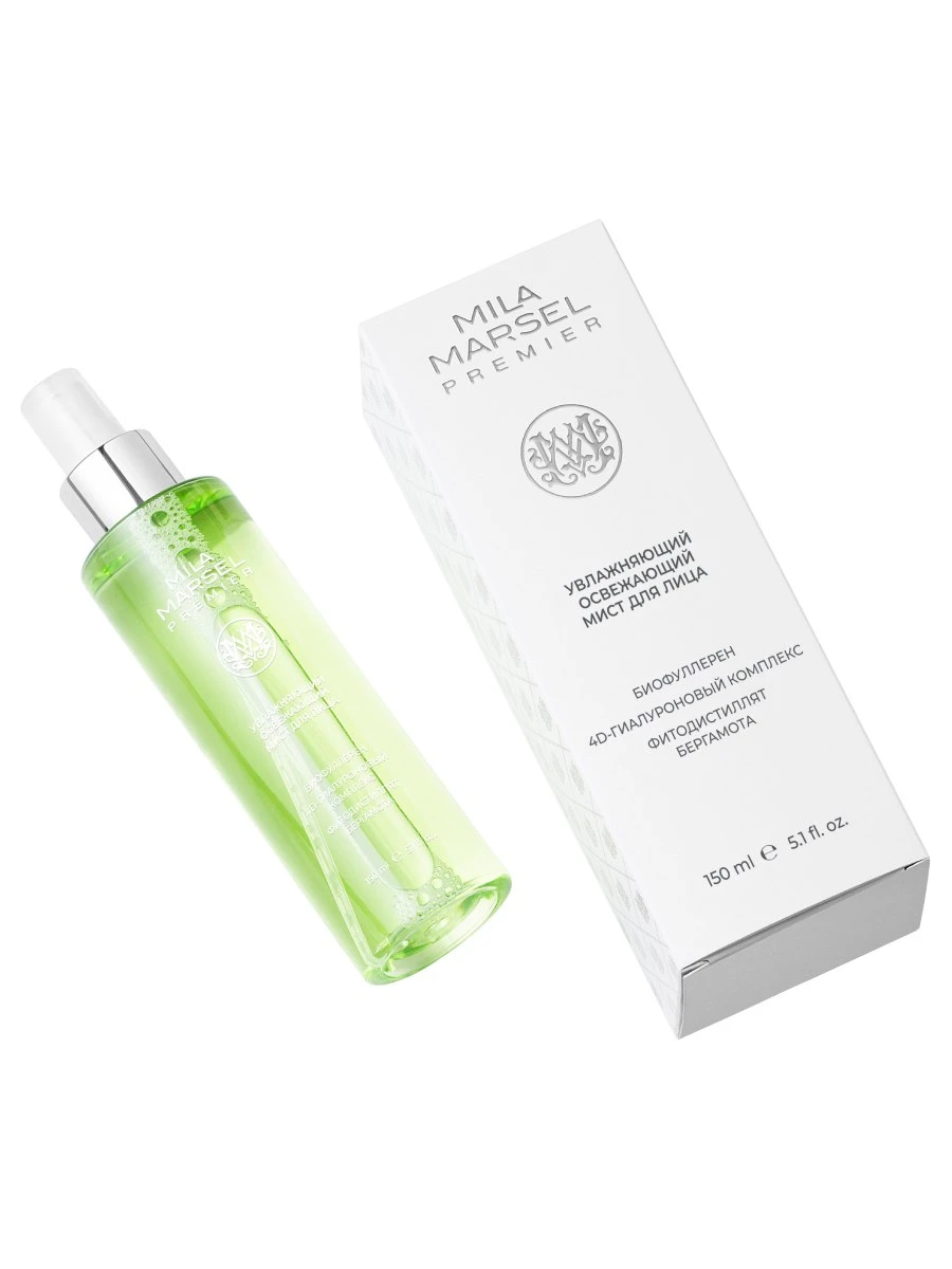 Увлажняющий освежающий мист для лица Mila Marsel Premier