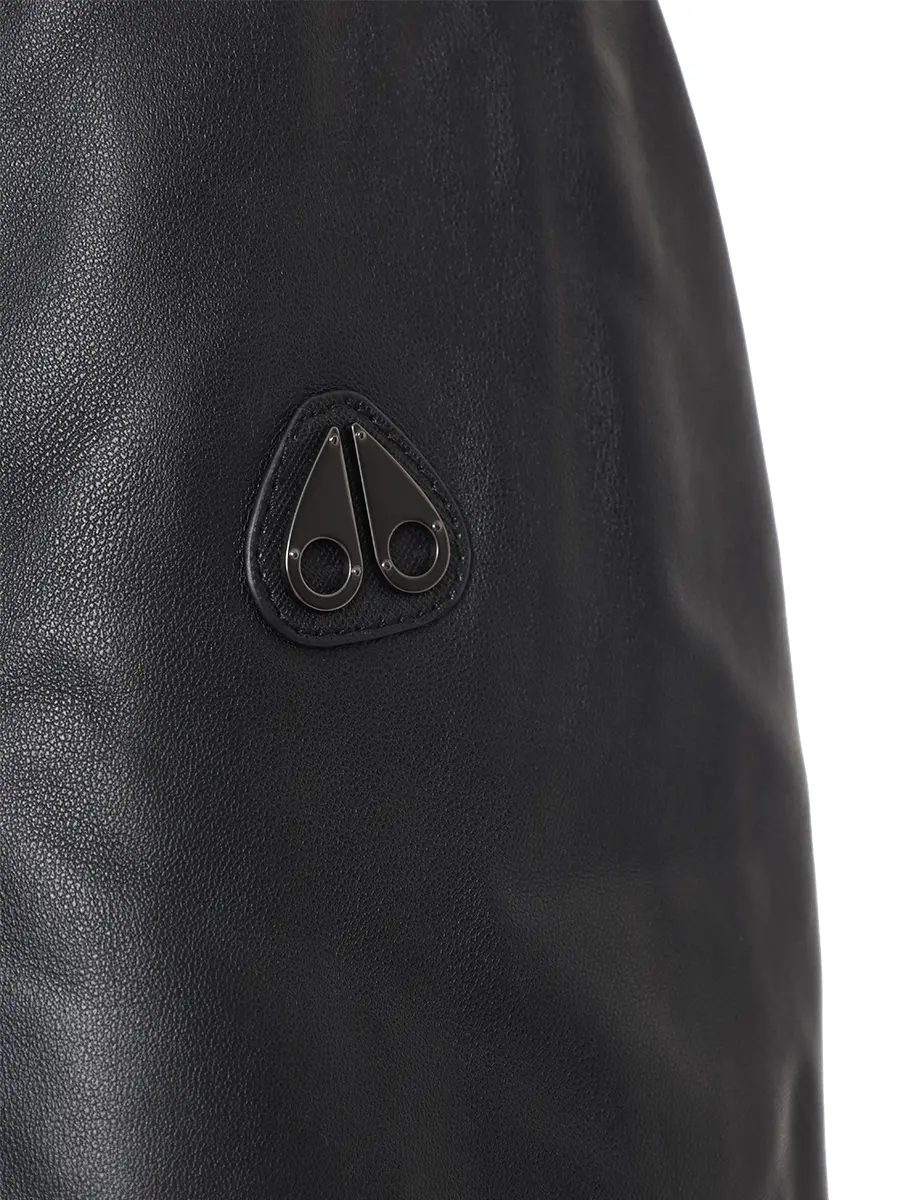 Бомбер кожаный