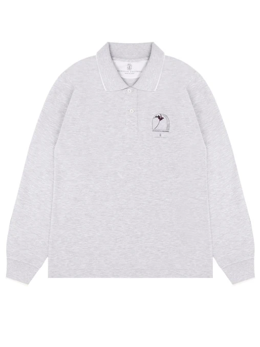 Поло хлопковое BRUNELLO CUCINELLI