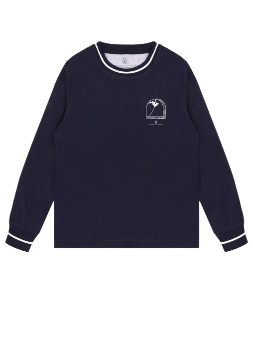 Лонгслив хлопковый BRUNELLO CUCINELLI